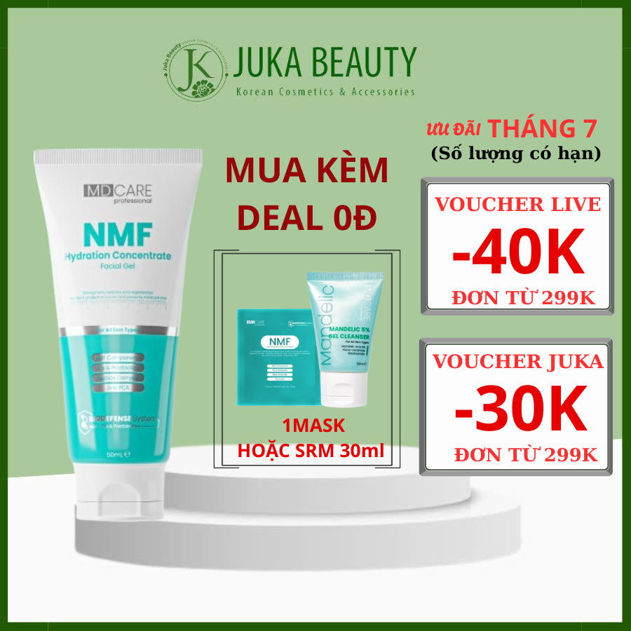 Gel kiểm soát dầu, tái tạo da MD CARE NMF Hydration Concentrate Facial Gel 50ml