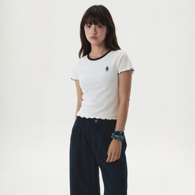 Áo Thun WHO.A.U Steve Ribbed Frill T-shirt[B]_WHRAGB752F