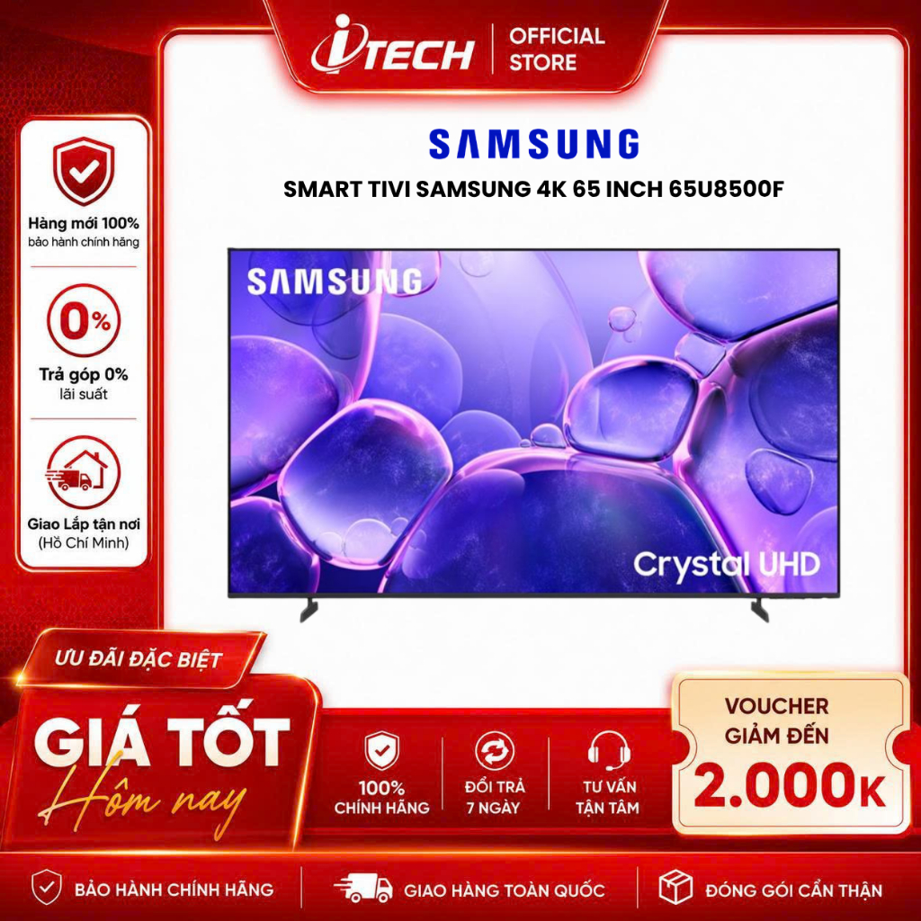 65U8500F - Smart Tivi Crystal UHD Samsung 4K 65 inch UA65U8500F - Hàng chính hãng