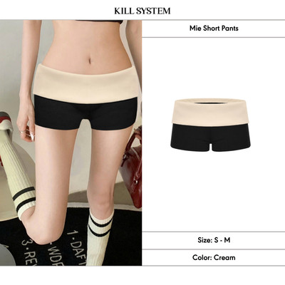 Quần Short cạp trễ gập eo tôn dáng Mie, Bewish chấm bi - Kill System