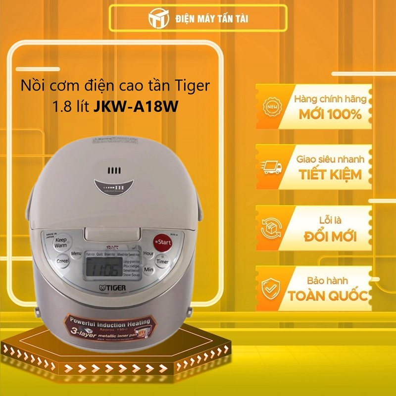 (TOÀN QUỐC) - JKW-A18W - Nồi Cơm Điện Cao Tần Tiger 1.8 lít JKW-A18W