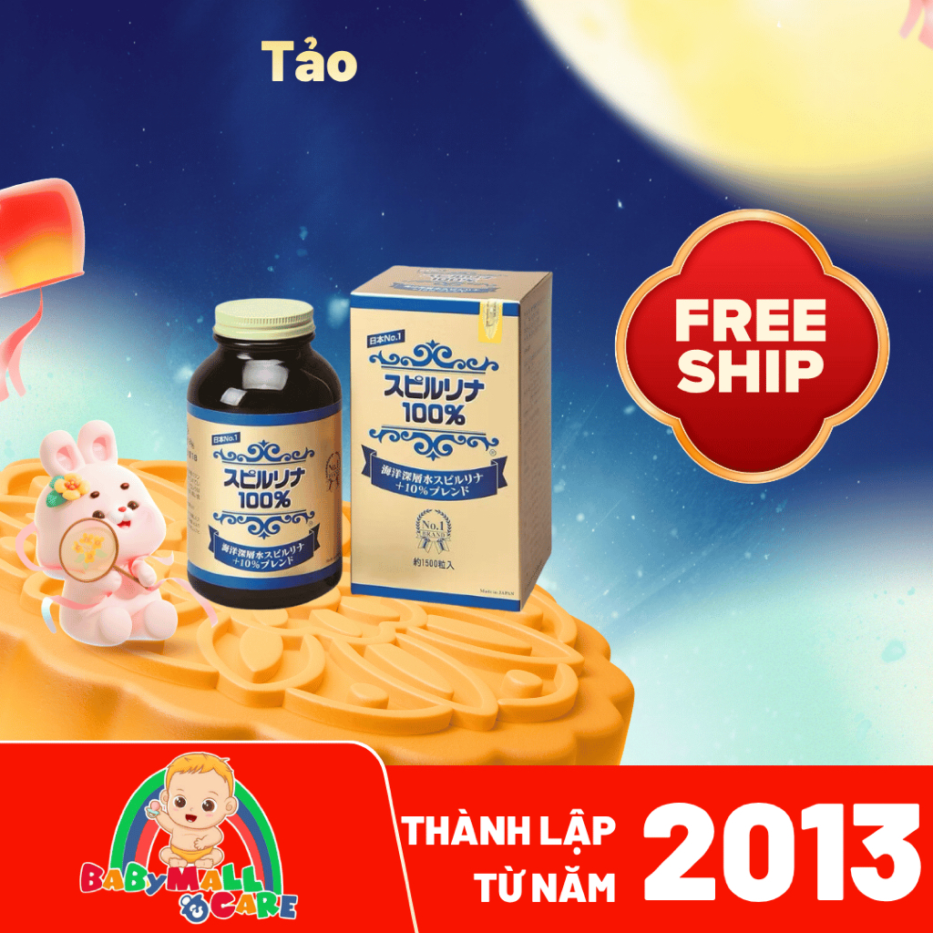 Tảo Xoắn Spirulina Japan Algae 1500 Viên Nhật Bản | Babymall & Care