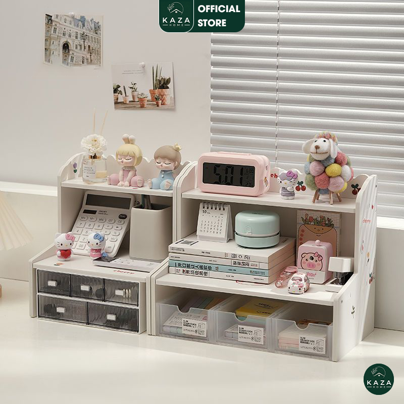 Kệ sách để bàn làm việc 2 tầng thương hiệu KAZA  - IG419