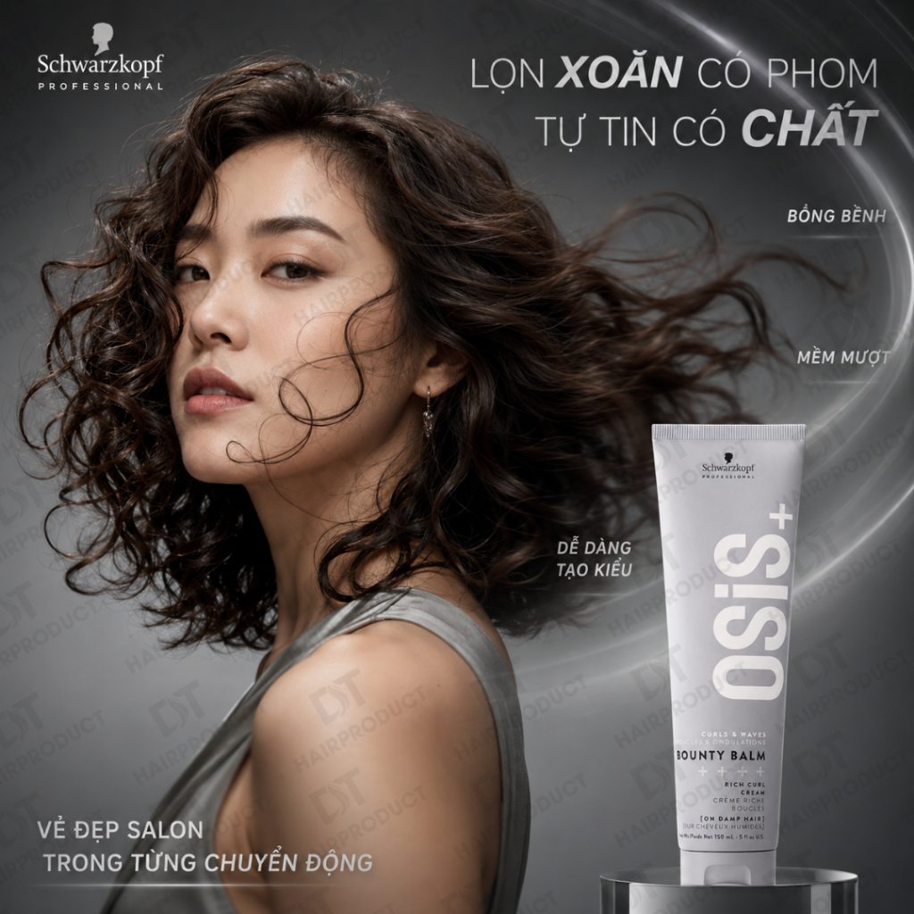 Gel Tạo Kiểu OSiS Rock Hard & Bounty Balm 150ml - Giữ Nếp Siêu Cứng, Tạo Lọn Mềm, Không Bết Dính.