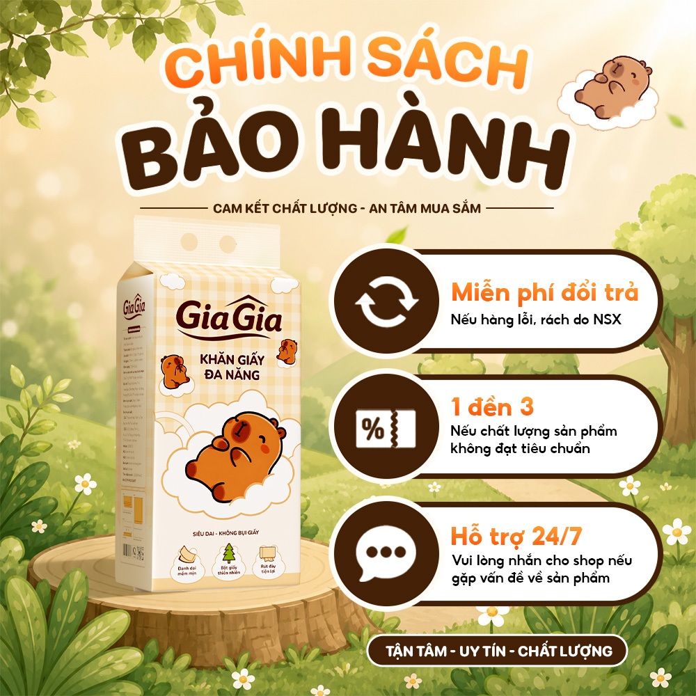 Giấy Lau Đa Năng Cappy Gia Gia 10 Bịch, Giấy Rút Đa Năng, Khăn Giấy Rút 1.780 Lượt Rút, Mềm Dai