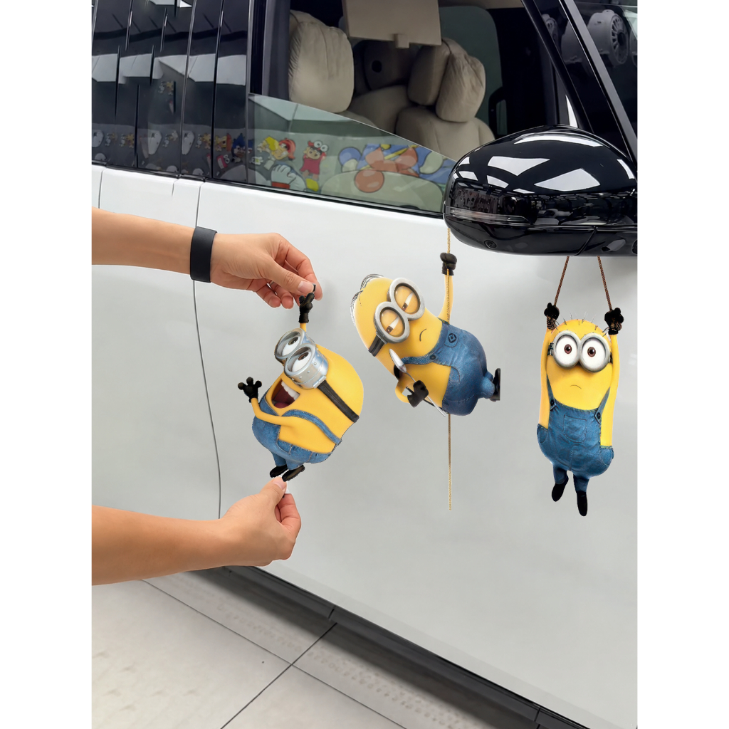 Dán Decan Oto Mẫu những MINIONS Cute chống nước, dán xe oto, trang trí Oto in hình theo yêu cầu