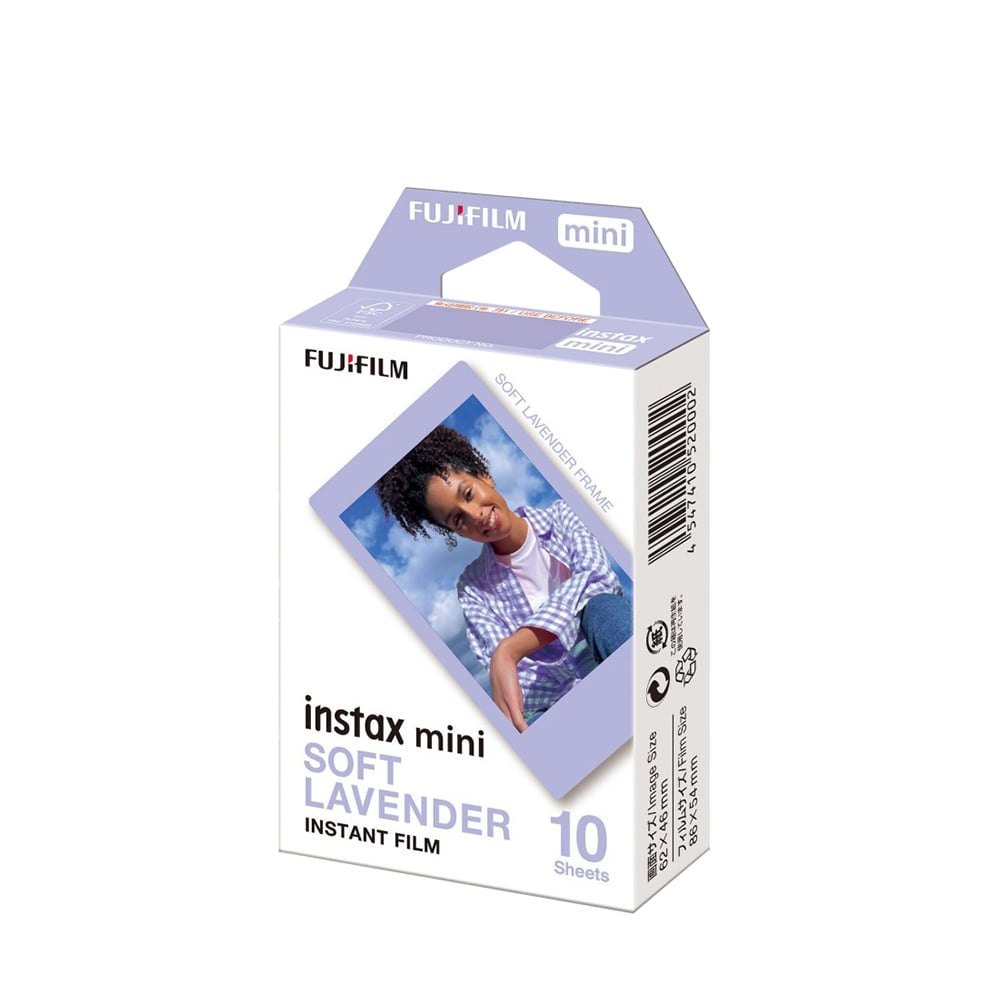 FILM INSTAX MINI Soft Lavender (10 Tấm) - Film Viền Tím Lavender Dành Cho Máy Ảnh & Máy In Instax Mi