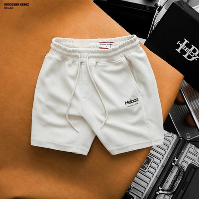 Quần short nam HEBOZ pique club 3M, quần đùi lưng thun form trên gối thoải mái thoáng mát - 00003280