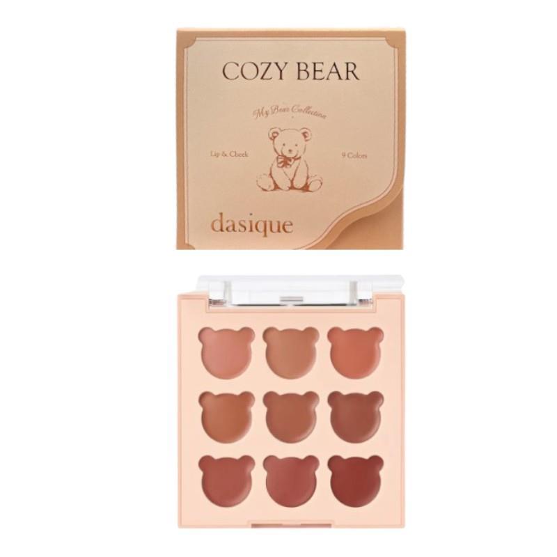 Bảng Má Hồng & Son Dasique 9 ô Lip & Cheek 05-Cozy Bear