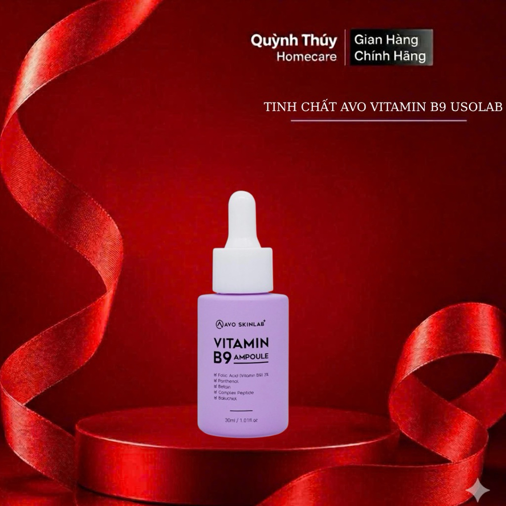 💌 CHÍNH HÃNG 💌 COMBO 3 TINH CHẤT AVO SKINLAB VITAMIN B9 AMPOULE 30ML