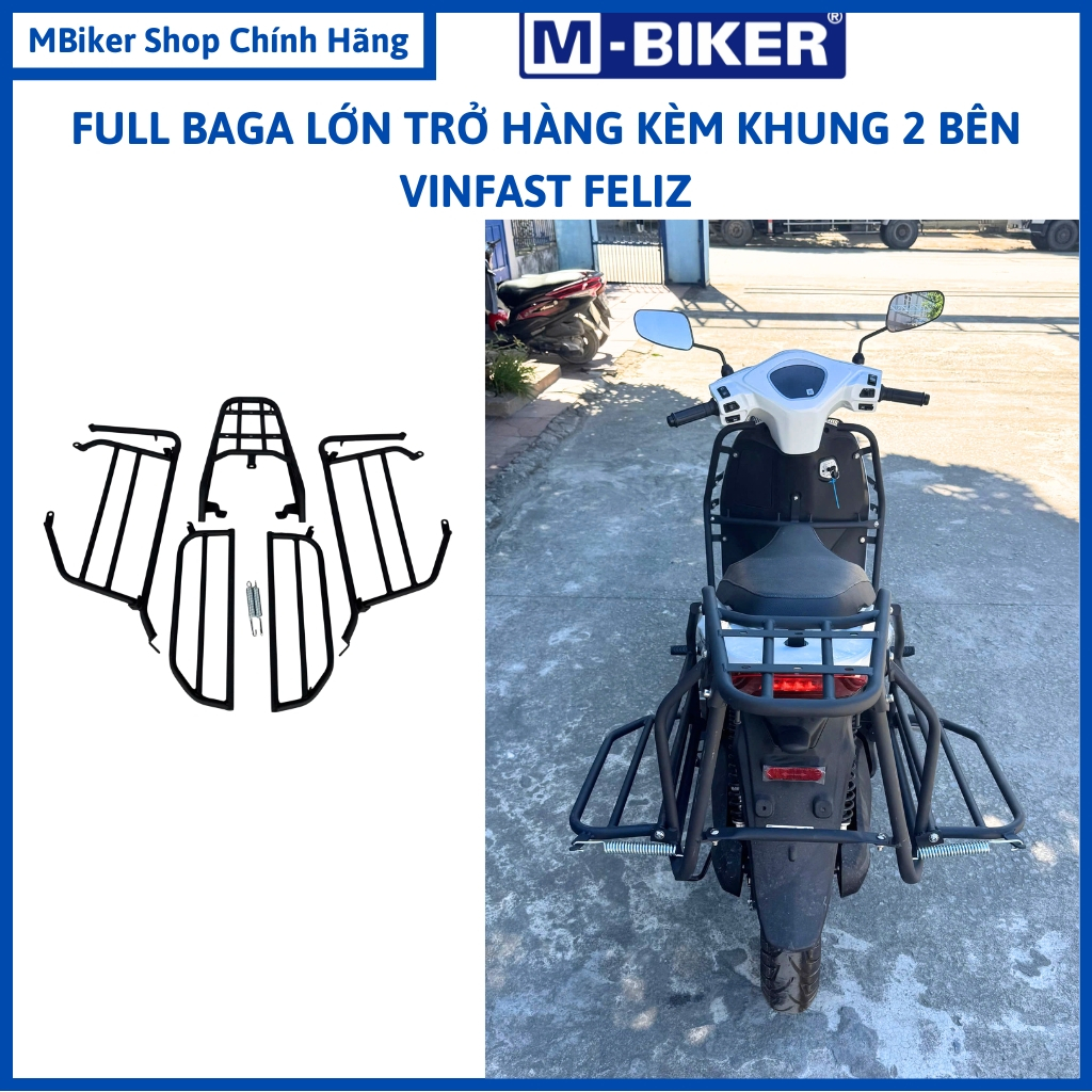 Baga Feliz_ Baga chở hàng Feliz_ Baga vận tải Shiper Feliz_ chính hãng M-Biker