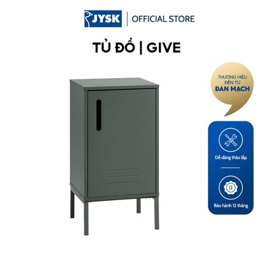 Tủ đồ | JYSK GIVE | gỗ công nghiệp/kim loại | xanh | R37xS35xC70cm