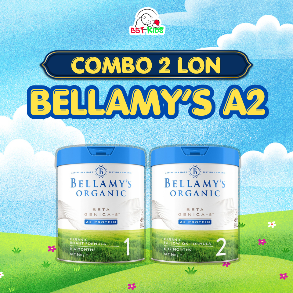 [COMBO 2 LON BELLAMY'S A2 Organic] - Sữa bột Bellamy's A2 Organic