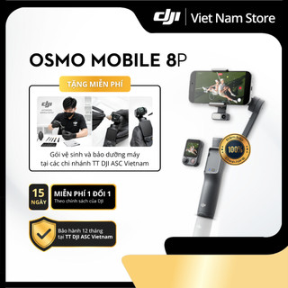 [Rẻ vô địch] | Chính Hãng DJI Osmo Mobile 8P | Điều khiển từ xa, Tích hợp Tripod và Gậy dài, Xoay 360