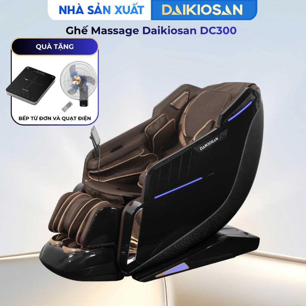 Ghế Massage Daikiosan DC300 3D Scan Cơ Thể 10 Chương Trình Tự Động Không Trọng Lực Sưởi Nhiệt