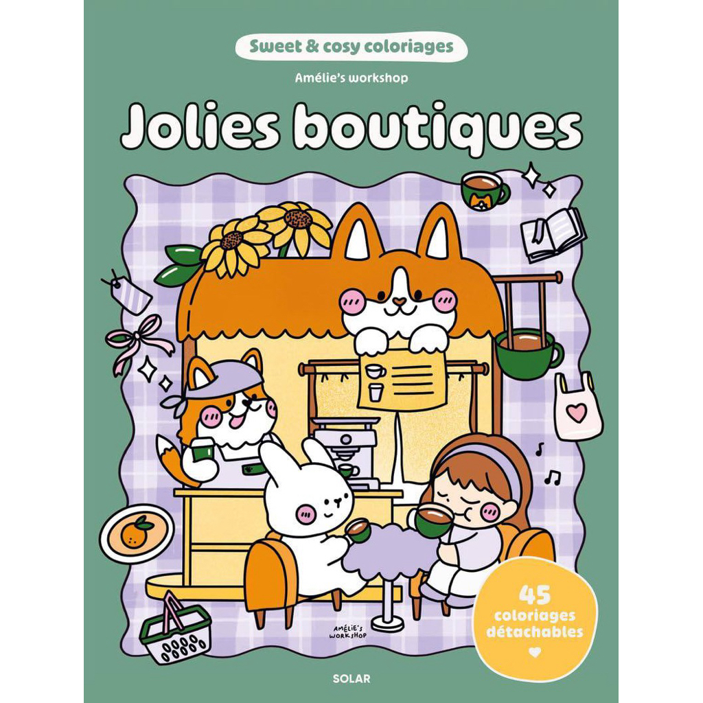 (AMELIE'S WORKSHOP) Tổng hợp tranh tô màu cuộc sống của Amelie giấy dày 180gsm