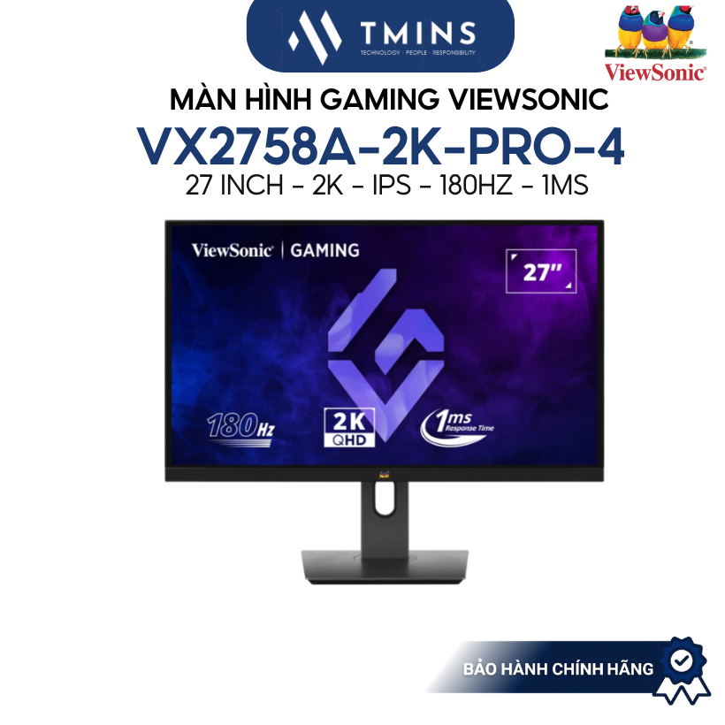 Màn hình Viewsonic VX2758A-2K-PRO-4 (27inch, IPS, 2K, 180hz, 1ms) - Hàng chính hãng
