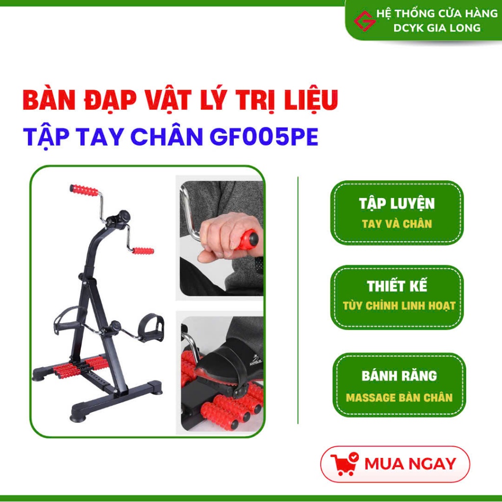 Xe Đạp Tập Thể Dục Tại Nhà Goodfit GF005PE – Phục Hồi Chức Năng, Trị Liệu Cao Cấp