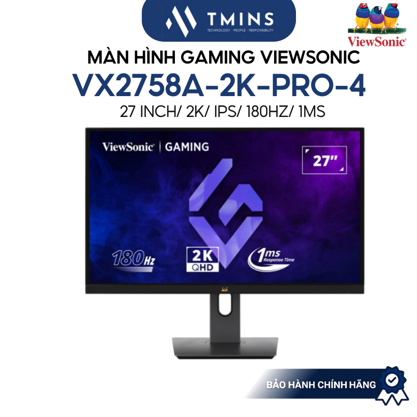Màn hình Viewsonic VX2758A-2K-PRO-4 (27inch/ IPS/ 2K/ 180hz/ 1ms) - Hàng chính hãng
