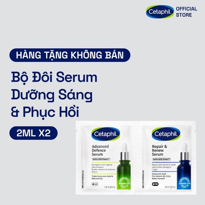 [GIFT] Combo Cetaphil Advanced Defence Serum 2ML & CETAPHIL REPAIR & RENEW SERUM 2ML
