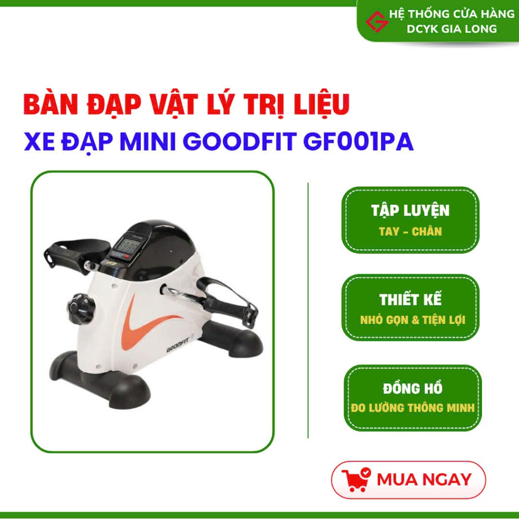 Xe Đạp Vật Lý Trị Liệu - Xe Đạp Tập Thể Dục Chính Hãng Goodfit GF001PA