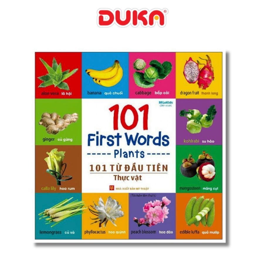 Sách : 101 First Words - 101 Từ Đầu Tiên - Thực Vật - Bìa Cứng