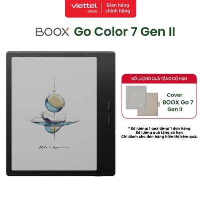Máy đọc sách Boox Go 7 Color (Gen 2) Black Chính hãng