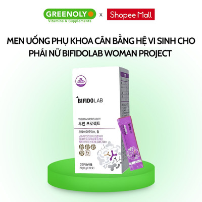 Men Uống Phụ Khoa Cân Bằng Hệ Vi Sinh Cho Phụ nữ Bifidolab Woman Project