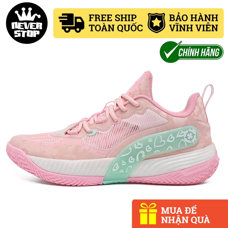 Giày bóng rổ outdoor RIGORER AR BATTLE 2 THINK PINK chính hãng, đế chống mòn tốt, hỗ trợ bật nhảy ca