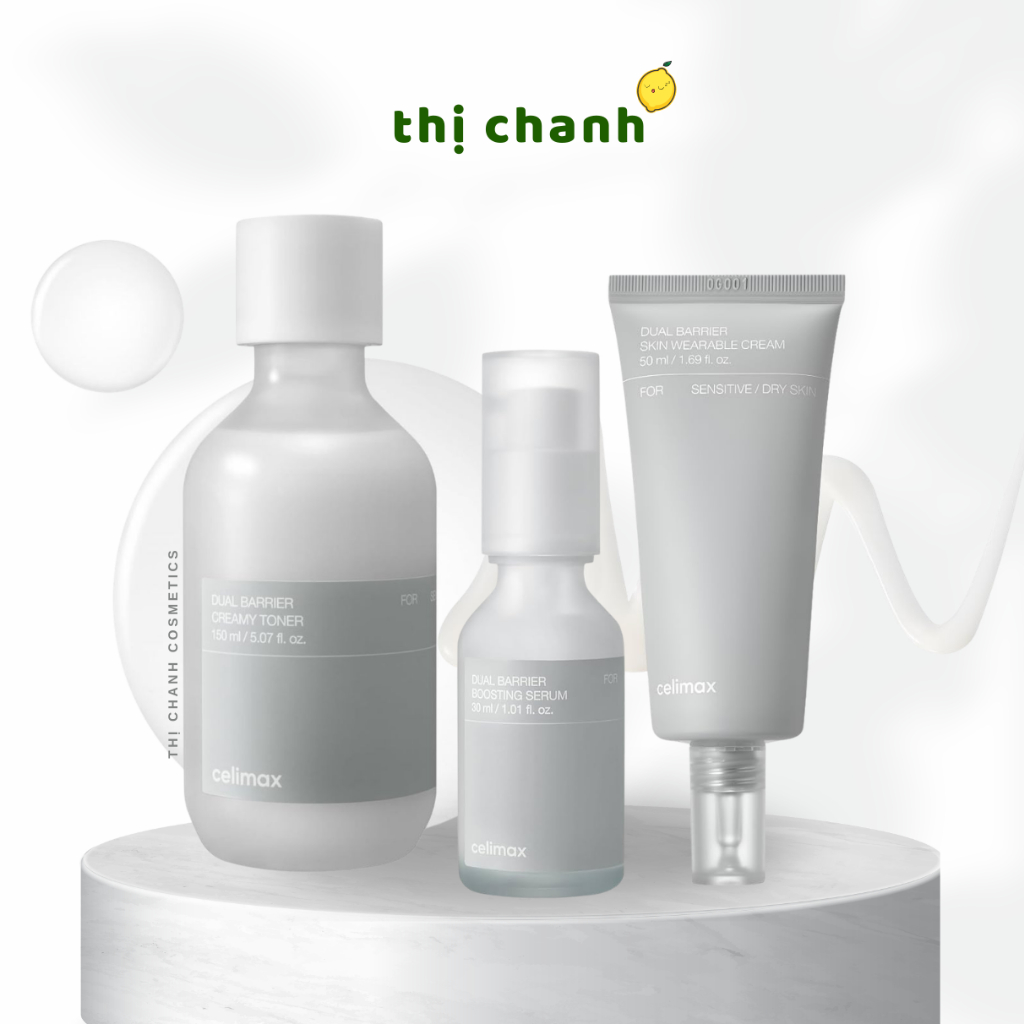 Toner/ Serum/ Kem Dưỡng CELIMAX Dual Barrier Creamy Toner/ Serum/ Cream