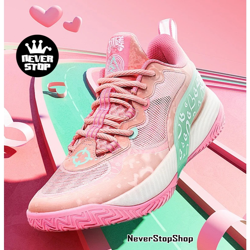 Giày bóng rổ chính hãng RIGORER AR BATTLE 2 THINK PINK Austin Reaves outdoor đế chống mòn độ bám cao