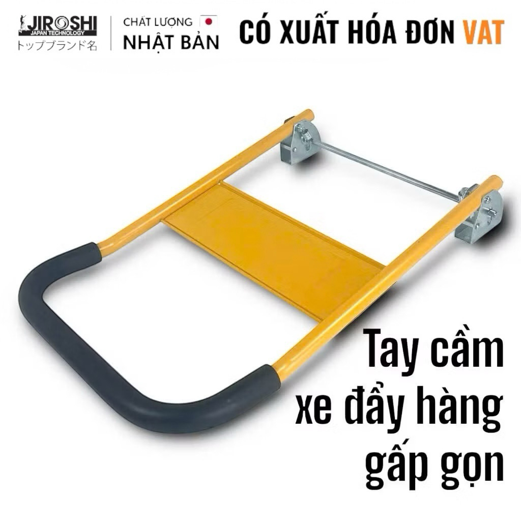 Tay cầm gập gọn cho xe đẩy hàng Jiroshi - bộ khóa tiện lợi cho vận chuyển