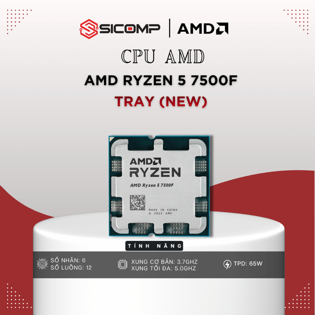 [FULL VAT] CPU AMD RYZEN 5 7500F NEW TRAY, BH 3Y