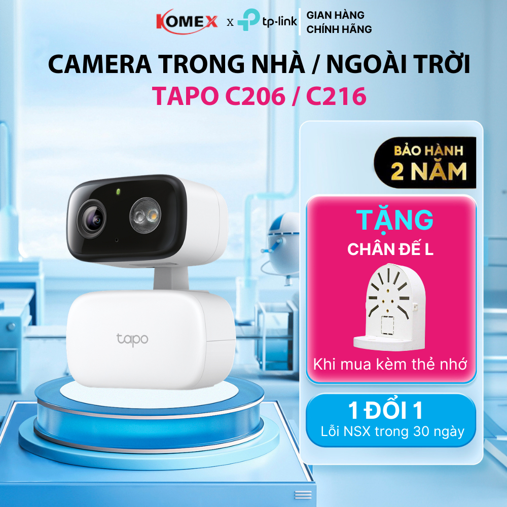 Camera AI Wi-Fi TP-LINK Tapo C206 / Tapo C216  An Ninh Trong Nhà/Ngoài Trời