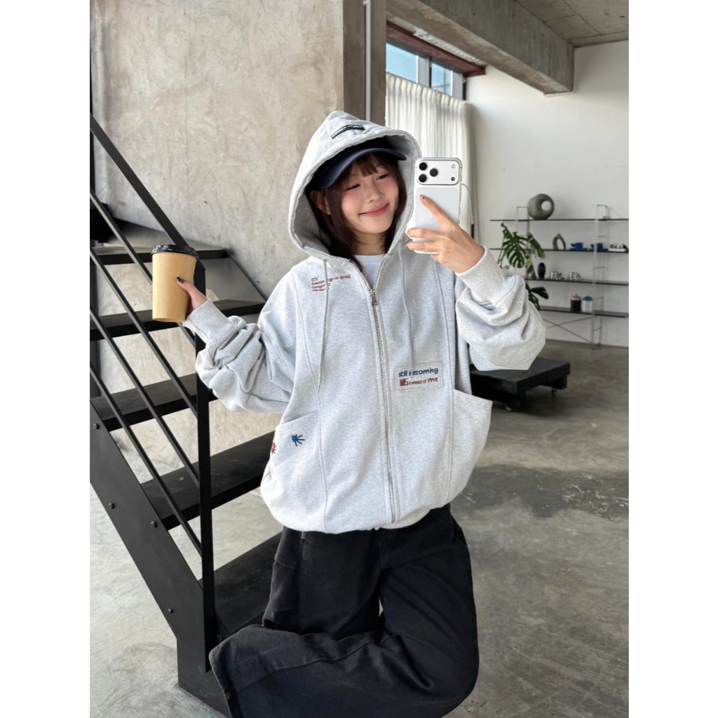 CINDER Áo Hoodie Zip Boxy VERSION Cinder Nỉ Chân Cua Dày Dặn, Local Brand Chính Hãng