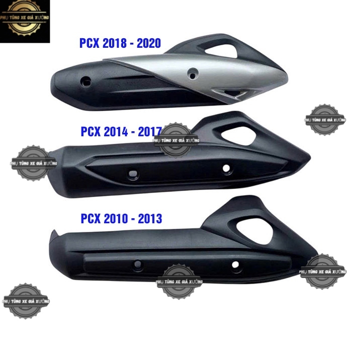 6867 [Mẫu Theo Xe] Ốp Che Pô PCX 2010 - 2013, PCX 2014 - 2017, PCX 2018 - 2020, PCX 160cc