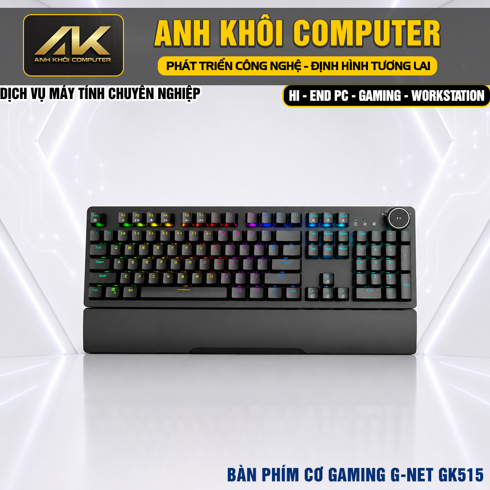 Bàn Phím Cơ Gaming G-Net GK515 Optical Switch Có Dây 104 Phím