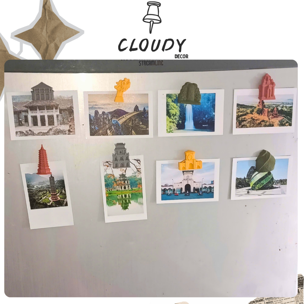 Combo Nam châm 34 tỉnh thành Việt Nam – Cloudy Decor