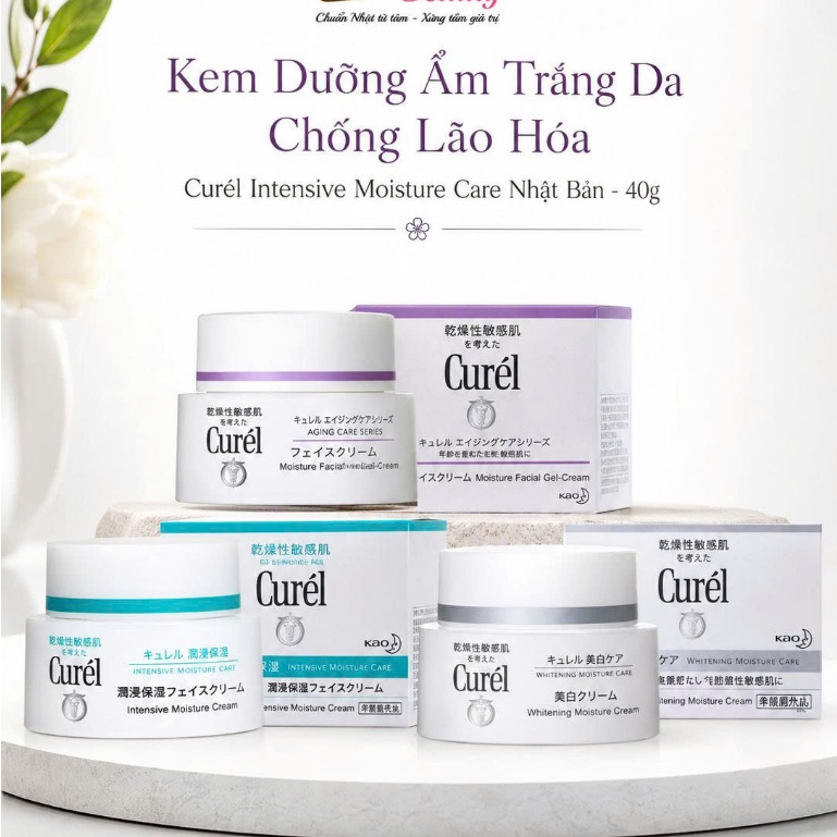 Kem Dưỡng Da Curel Intensive Moisture Care Intensive Moisture Cream Nội Địa Nhật - 40g