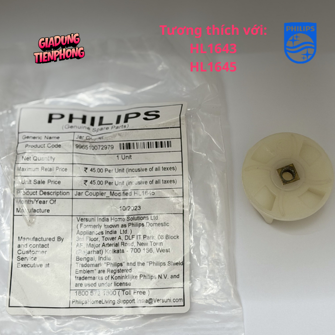 Phụ kiện máy xay- Hoa khế Philips HL1643/ HR2115