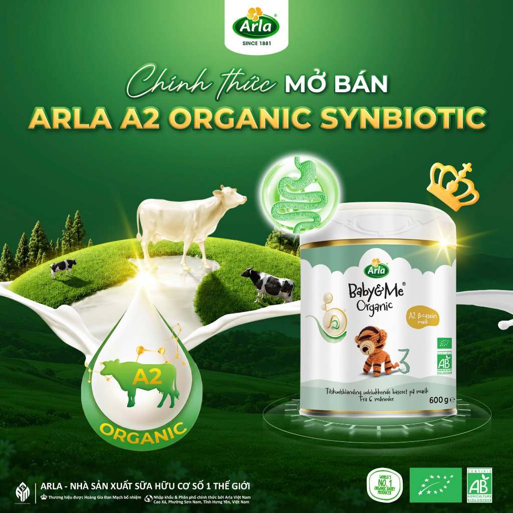 [KO QUÀ] ARLA MẪU MỚI - Sữa Công Thức Nguyên Kem Arla Đạm A2 nhập khẩu chính hãng