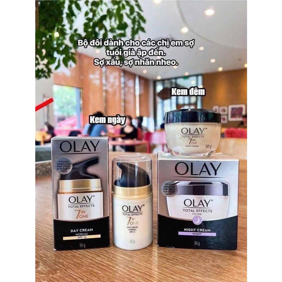 Kem Dưỡng Olay 7 in 1 NGÀY và ĐÊM bản UK