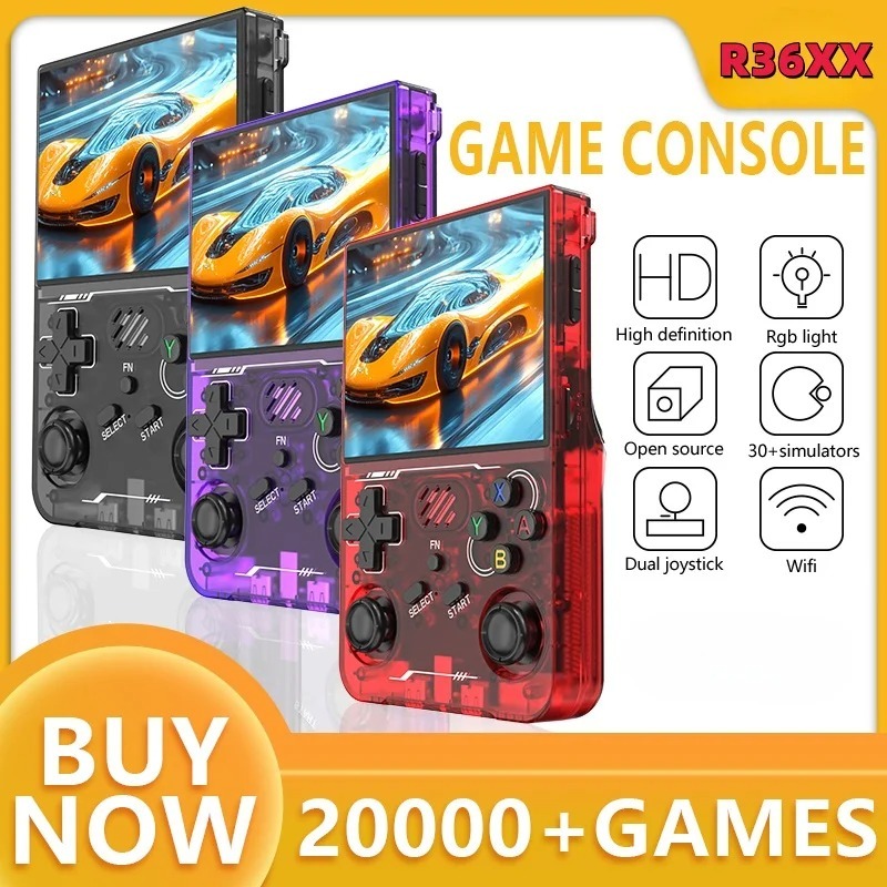 Máy chơi game R36XX nguồn mở 3.5 inch – chip game chuyên nghiệp, Wi-Fi tích hợp