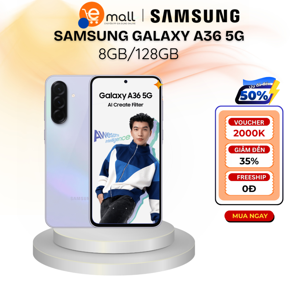 Điện thoại Samsung Galaxy A36 5G 8GB/128GB - Hàng Chính Hãng