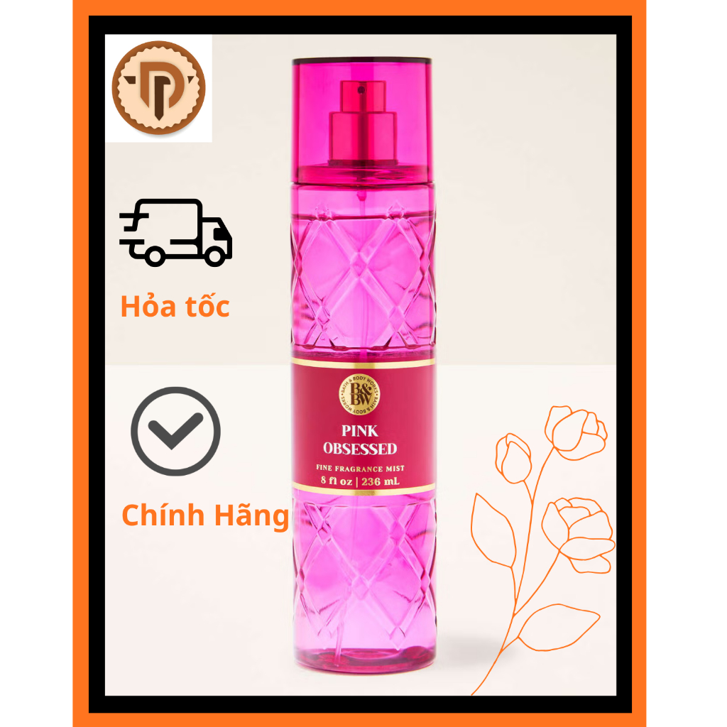 Xịt thơm toàn thân Body Mist Bath and Body Works Pink Obsessed