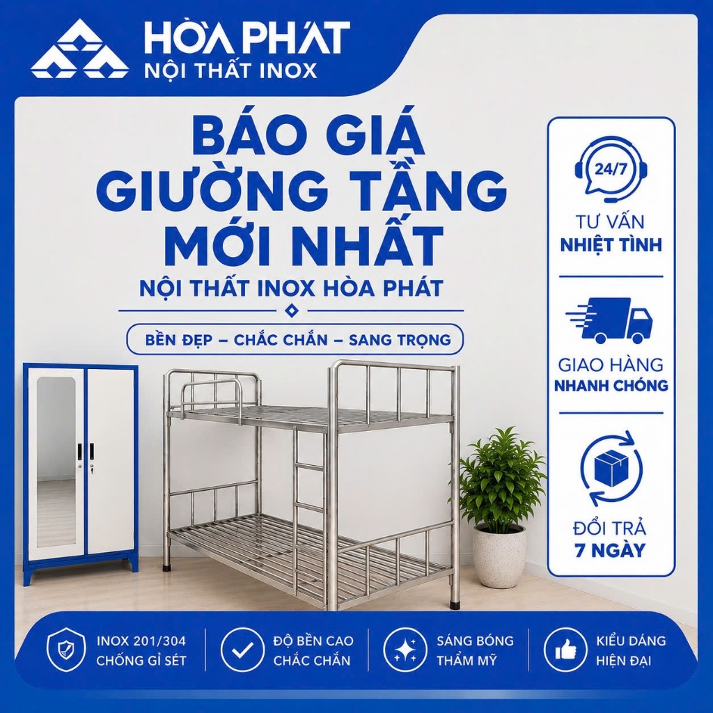 giường tầng sắt 80x2m