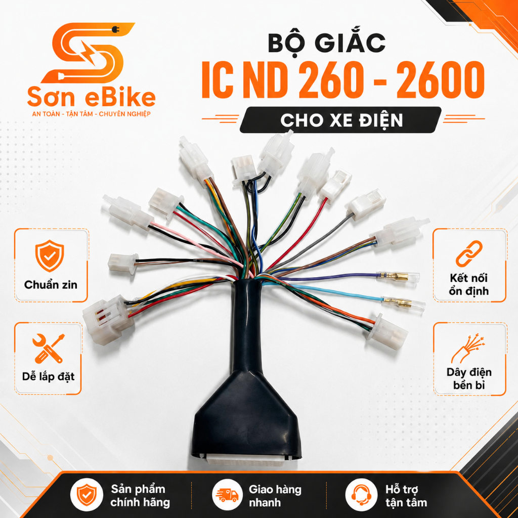 Giắc kết nối bộ điều khiển,ic xe điện ND 260-2400,Chống nước hiệu quả