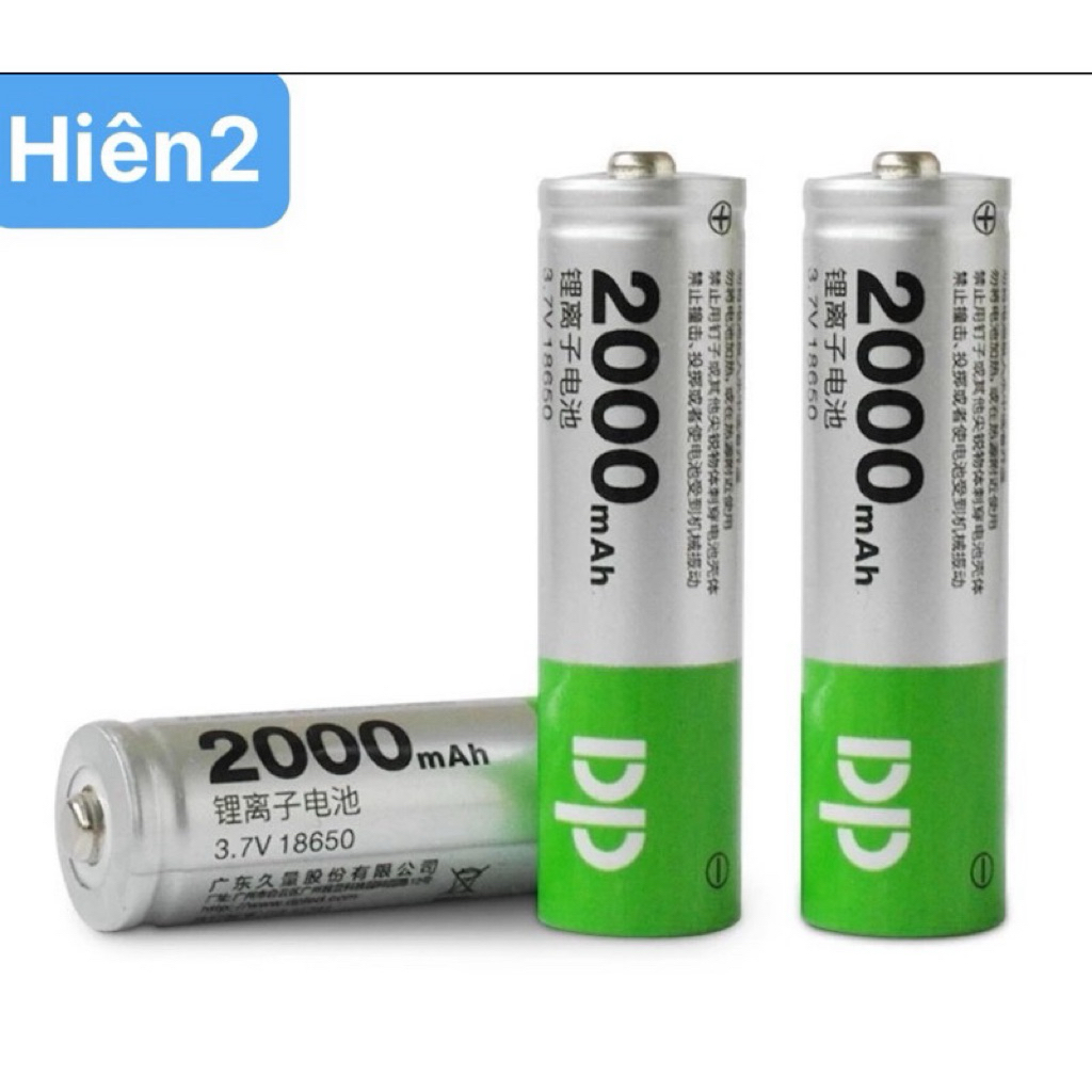 Pin Sạc 3.7V 18650 2000mAh Hàng chính hãng [ DP ]