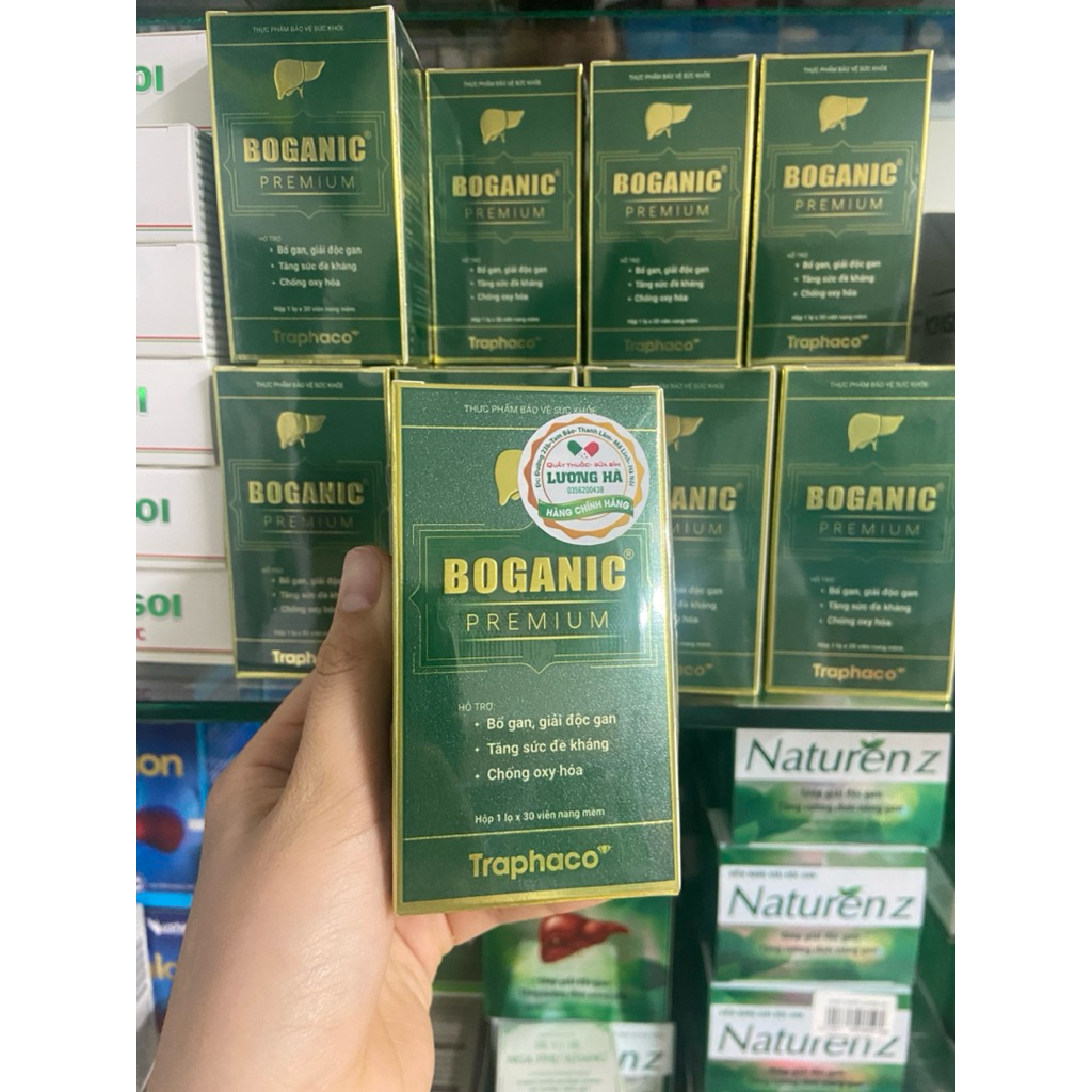 Boganic Premium Traphaco Bổ Gan Giúp Hỗ Trợ Thải Độc Gan Mát Gan, Chống Oxy Hóa 30 Viên/Hộp