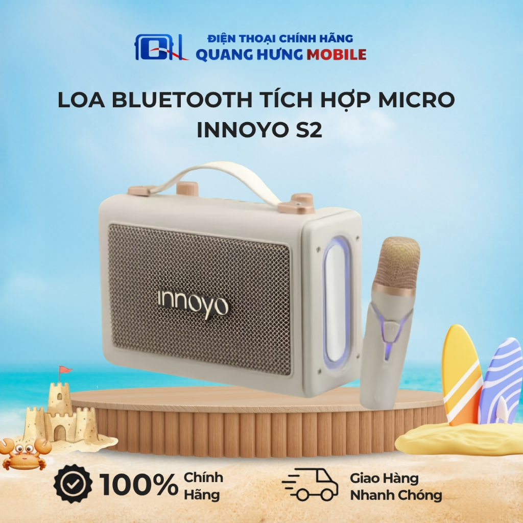 Loa Bluetooth Innoyo S2 Tích Hợp Micro - Hàng Chính Hãng